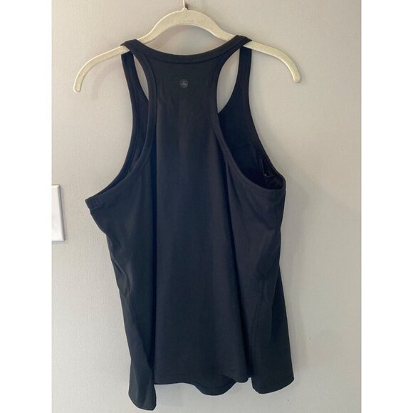 PrAna Becksa Crew Neck Tank Top 1X Solid Black shelf bra NWT - Picture 5 of 5